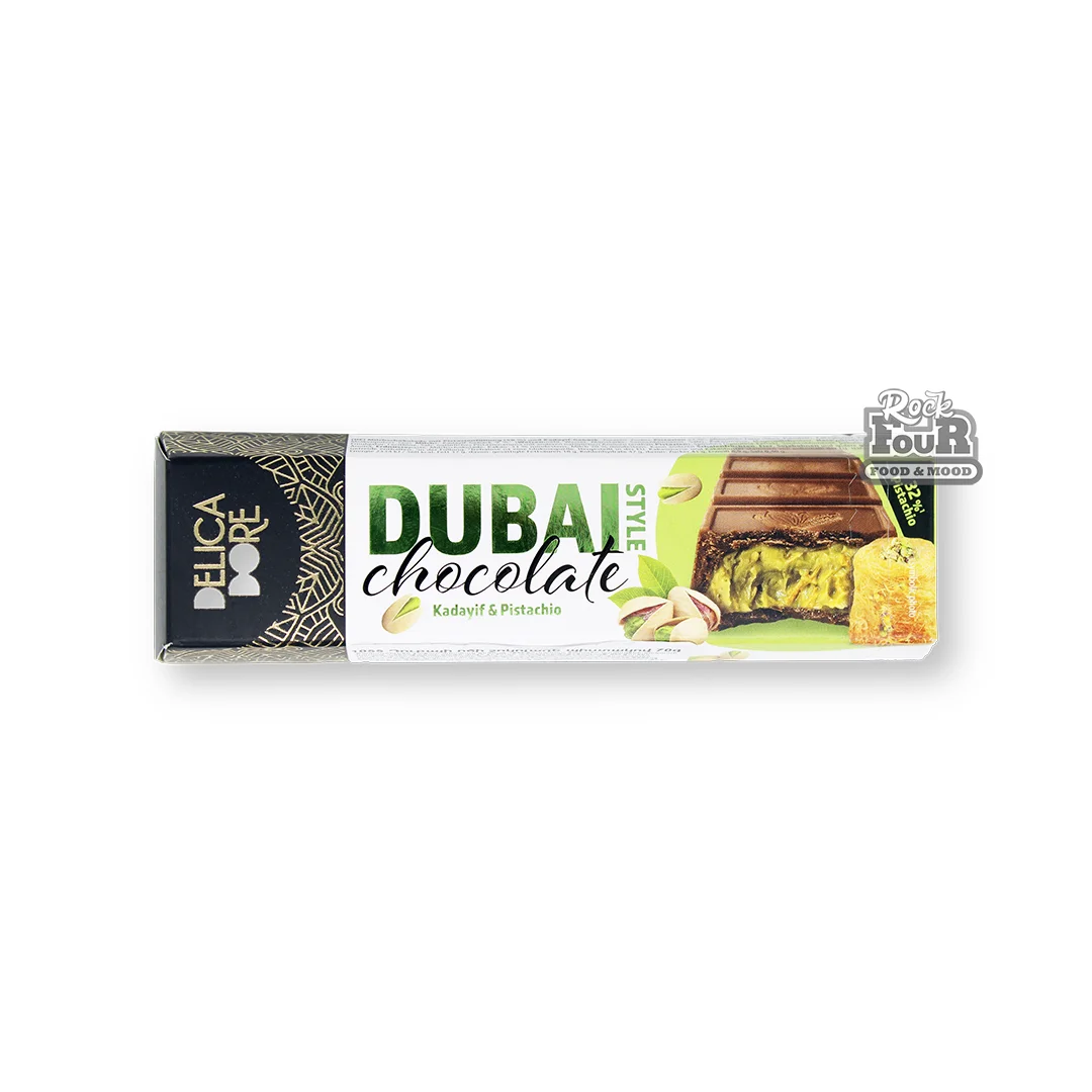 Chocolate bar "Delica Dore Dubai Style" with pistachio 70g